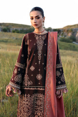 Husain Rehar Embroidered Lawn 3pc with Embroidered Slubnet Dupatta- GA2246