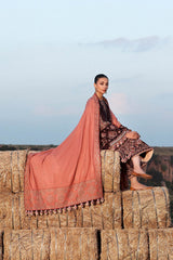 Husain Rehar Embroidered Lawn 3pc with Embroidered Slubnet Dupatta- GA2246