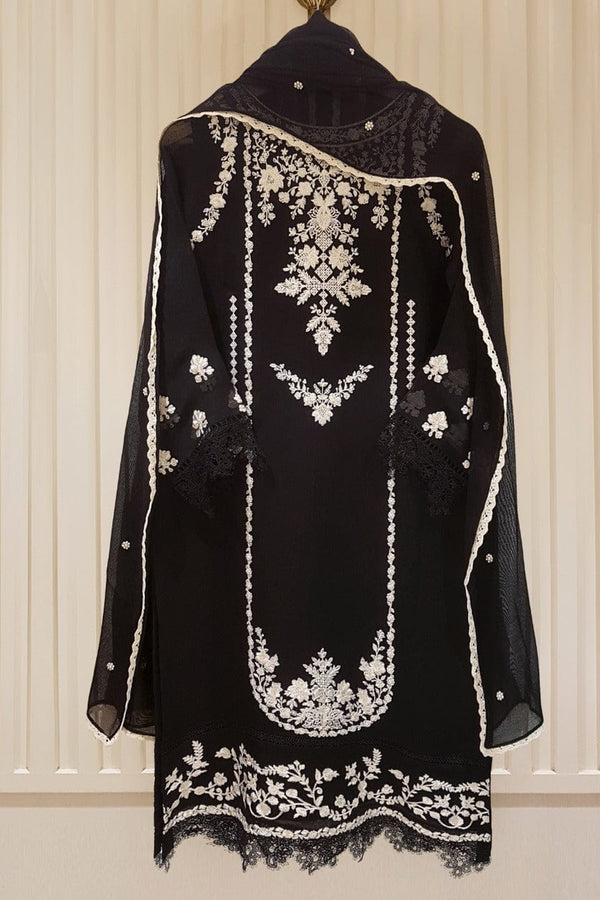 Agha Noor Heavy Embroidered  with Embroidered Organza dupatta-Ga1680