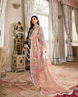 Crimson 3PC Embroidered Lawn Suit with Embroidered organza Dupatta -GA102120