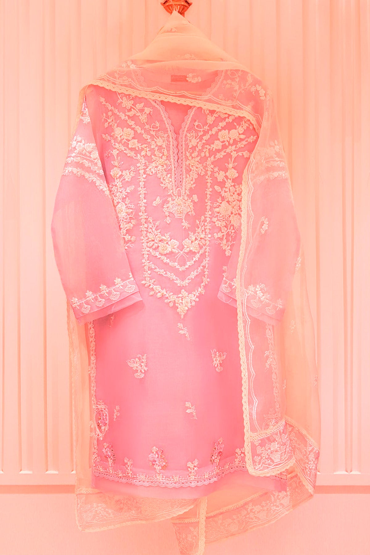 Agha Noor Heavy Embroidered with Embroidered Organza dupatta-Ga1659  Gul  Attire