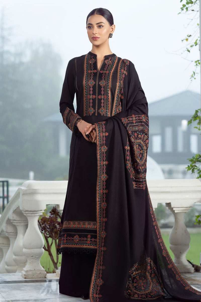 Bareeze 3PC Embroidered Karandi Suit with Heavy Embroidered Shawal -GA102182