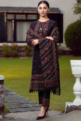Bareeze 3PC Embroidered Karandi Suit with Heavy Embroidered Shawal -GA102171