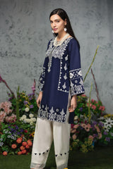 Mausammery Blue Winter 2PC Fully Embroidered Linen Suit -GA102196