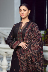 Bareeze 3PC Embroidered Karandi Suit with Heavy Embroidered Shawal -GA102170
