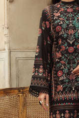 Bareeze 3PC Embroidered Lawn Suit with pure chiffon Dupatta -  GA102110